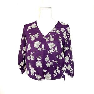 West Kei Purple Floral Blouse